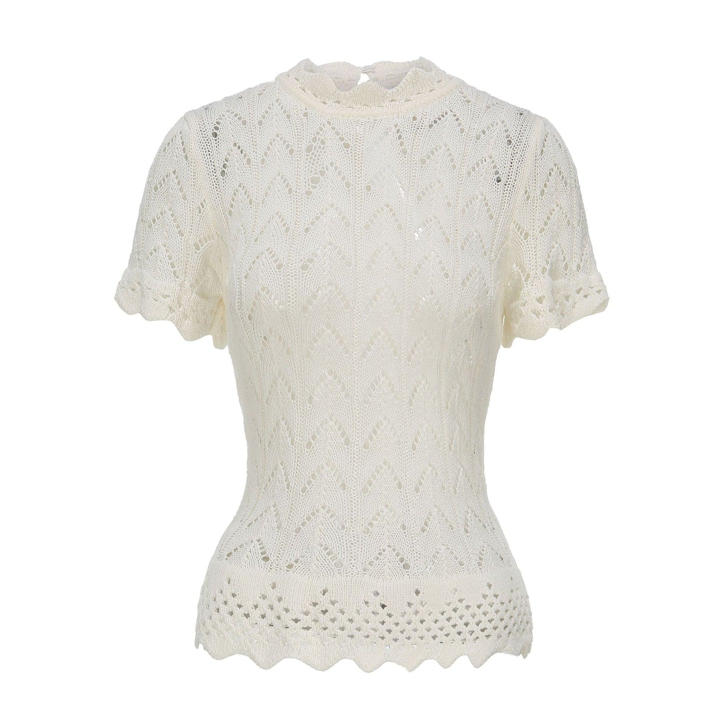 Classy Women's Plain Crocheted Hollow Summer Sweaters