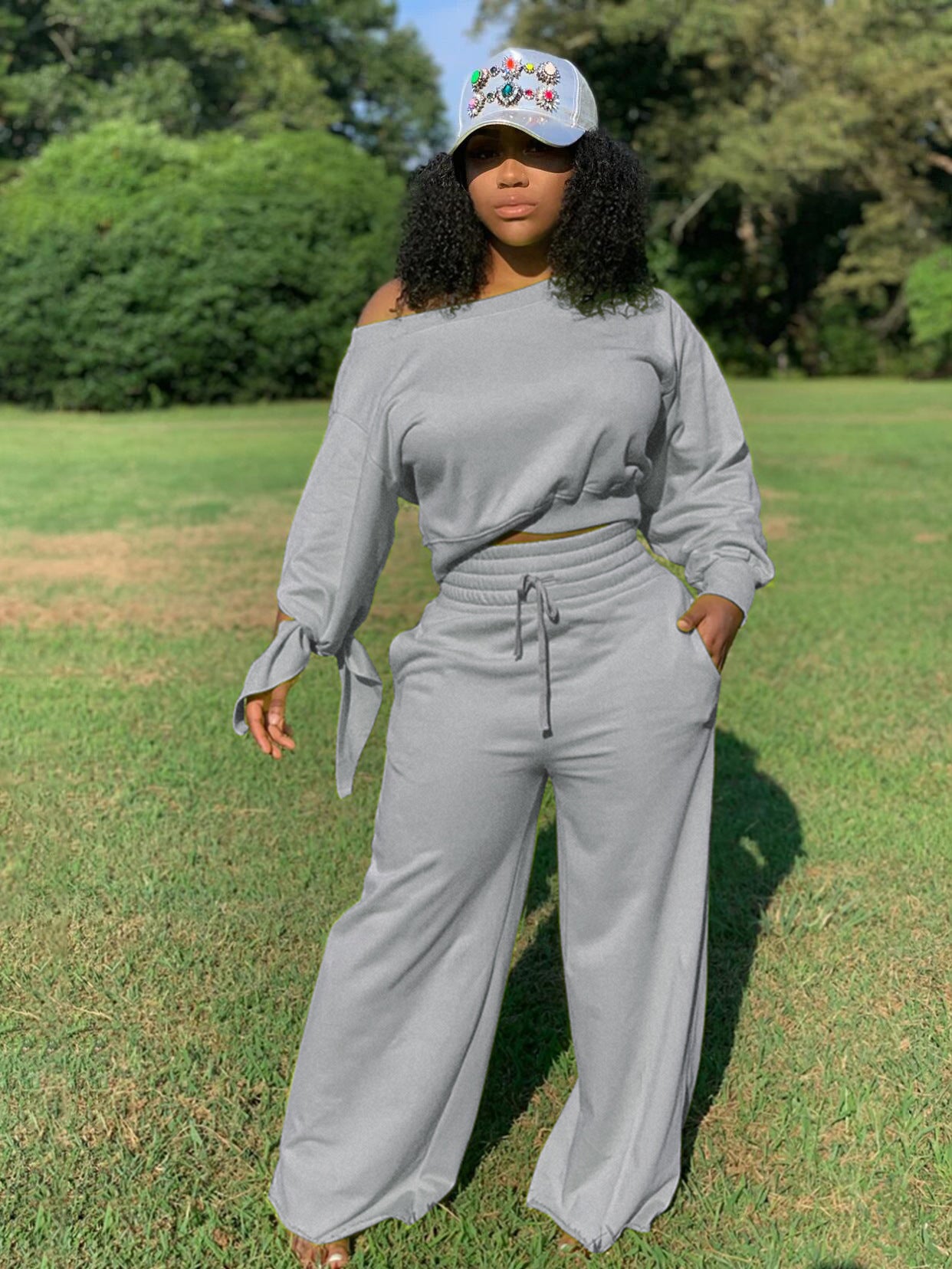Sexy Casual Fashion Solid Color Round Suits