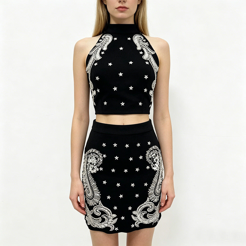 Glamorous Stylish Casual Unique Bead Sequins Skirts