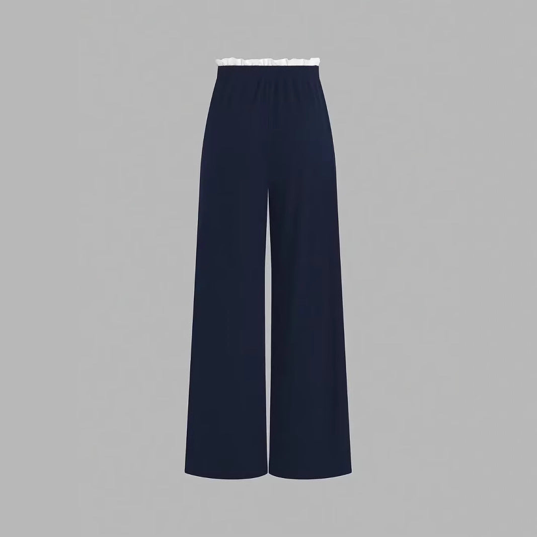 Round Neck Slim Fit Female British Fashion Casual Suit