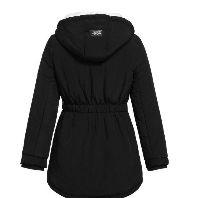 Women's Veet Padded Lamb Wool Parka For Coats