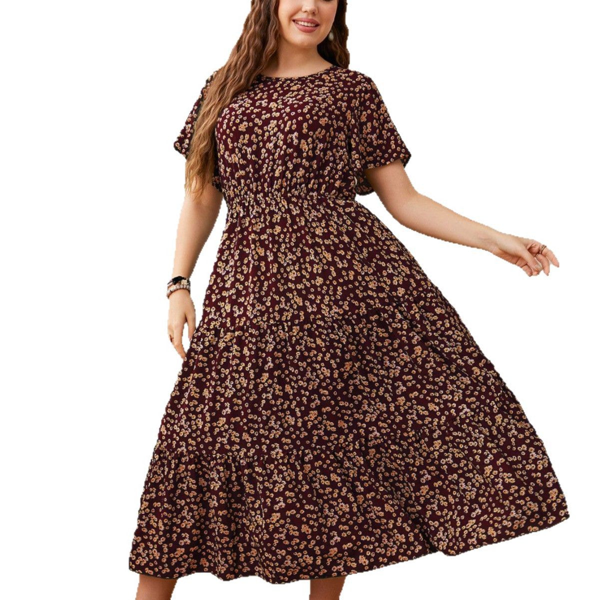 Women's Fashion Printed Loose Ladies Dress Dresses