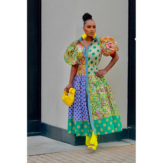 Beautiful Attractive Popular Positioning Printing Dress Dresses