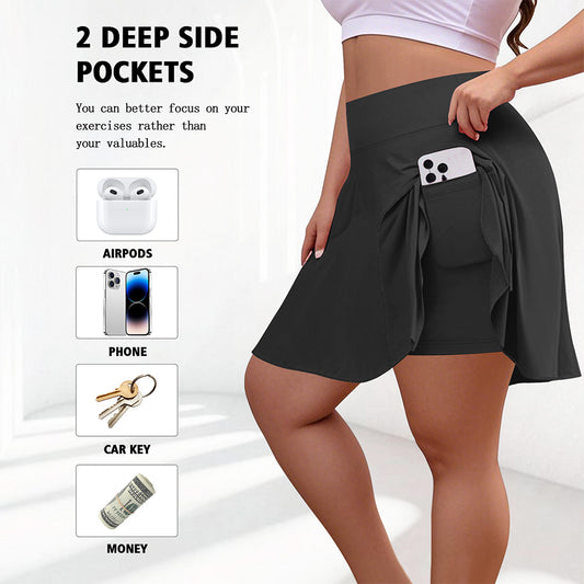 Women's Summer High Waist Belly Contracting Yoga Skirts