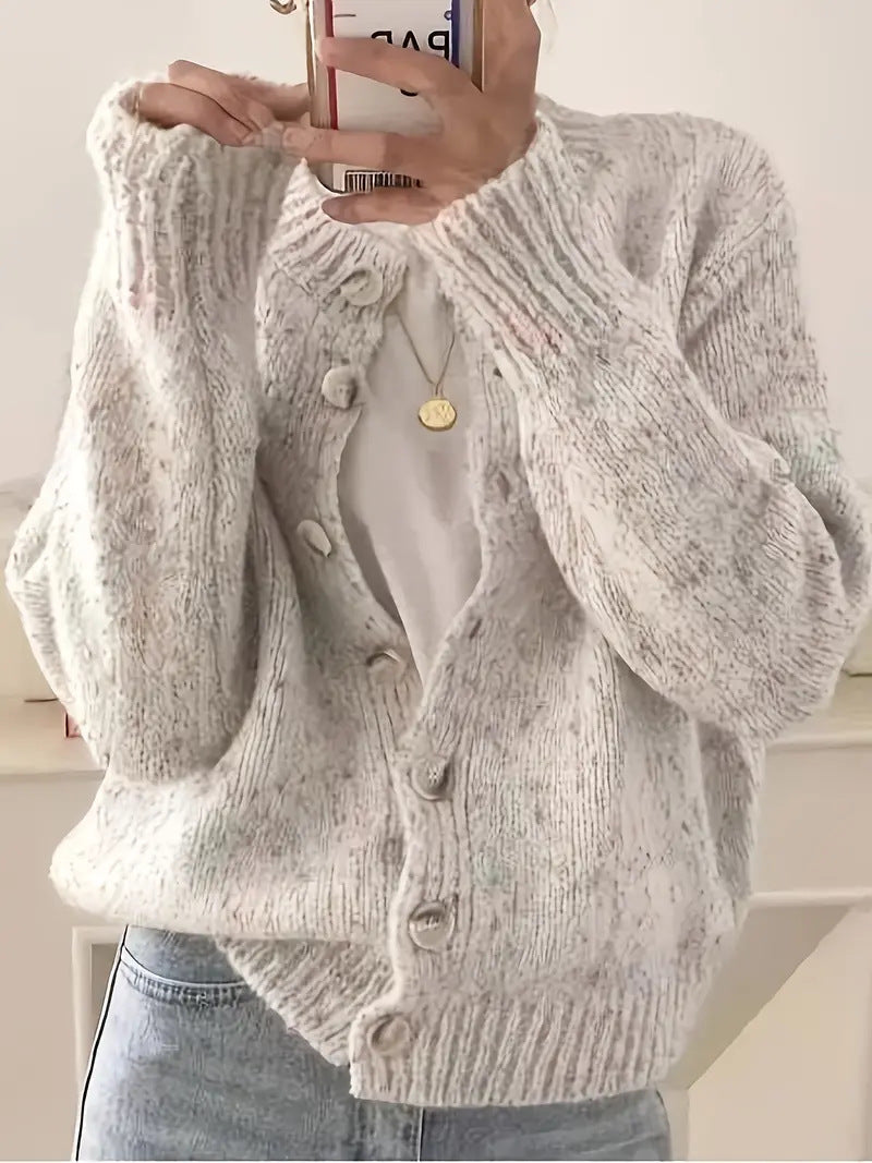 Women's Atmosphere Mixed Color Dots Gentle Simple Sweater
