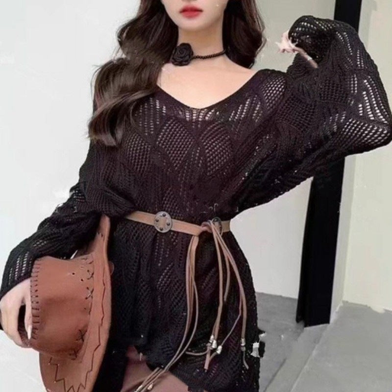 Women's Idle Style Design Loose Sun Protection Sweaters