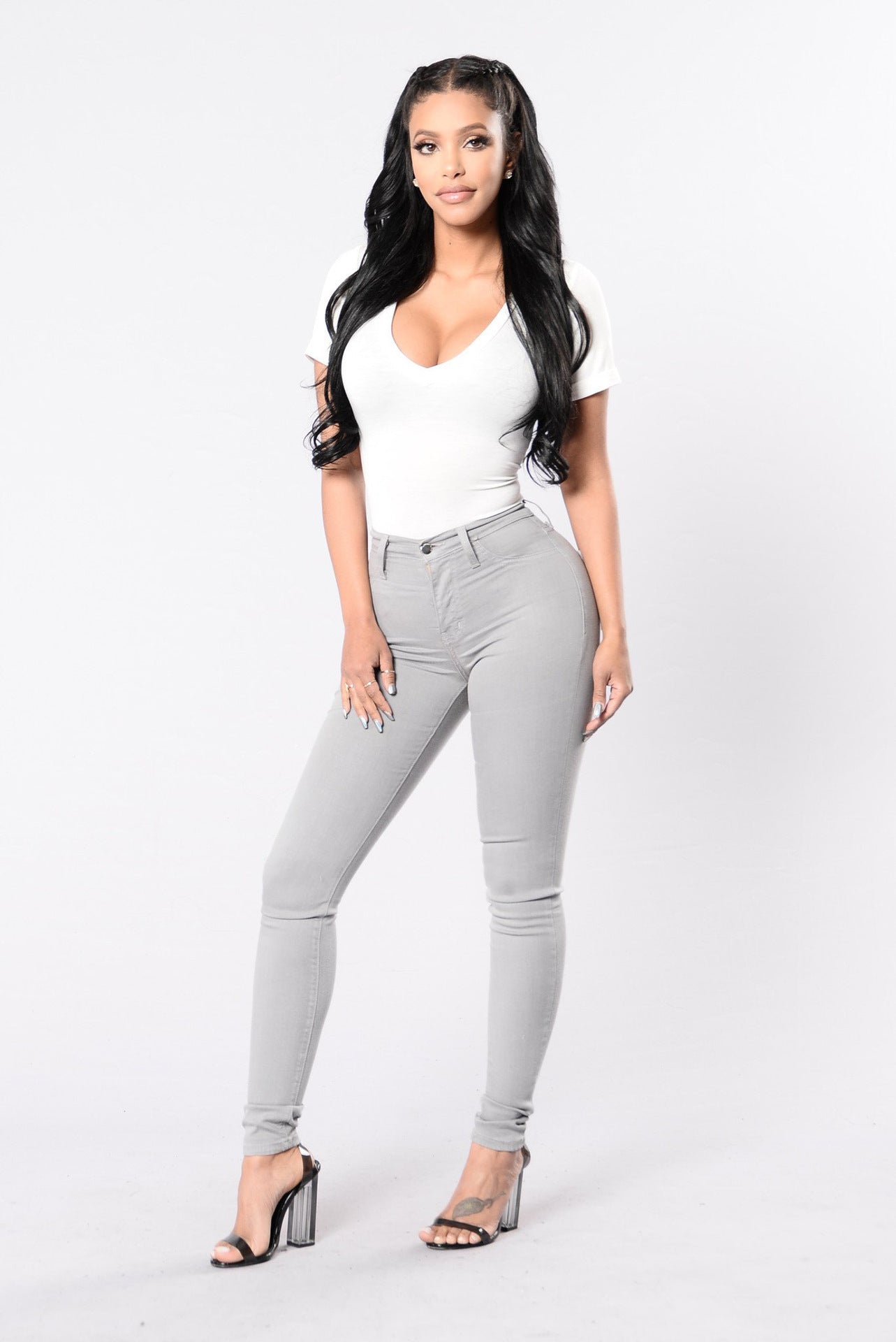 Women's Innovative Slimming High Stretch Pencil Jeans