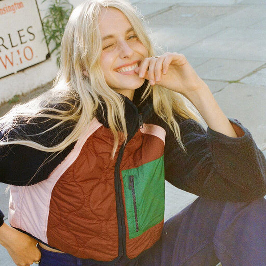Women's Unique Graceful Pretty Fleece Stitching Coats