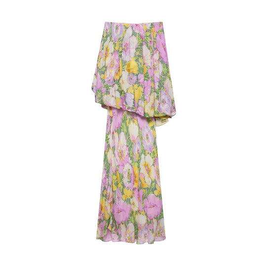 Summer Fashion Temperament Irregular Flower Print Dresses