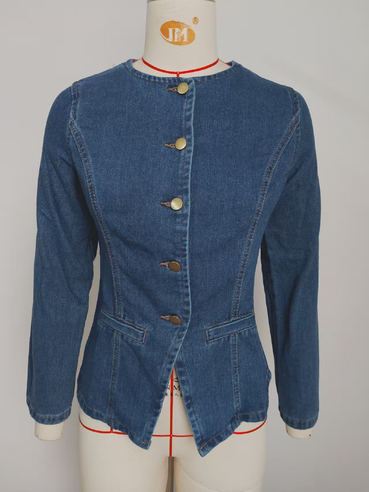 Women's Autumn Washed Fashionable Elegant Denim Sleeveless Fashion Casual Suit