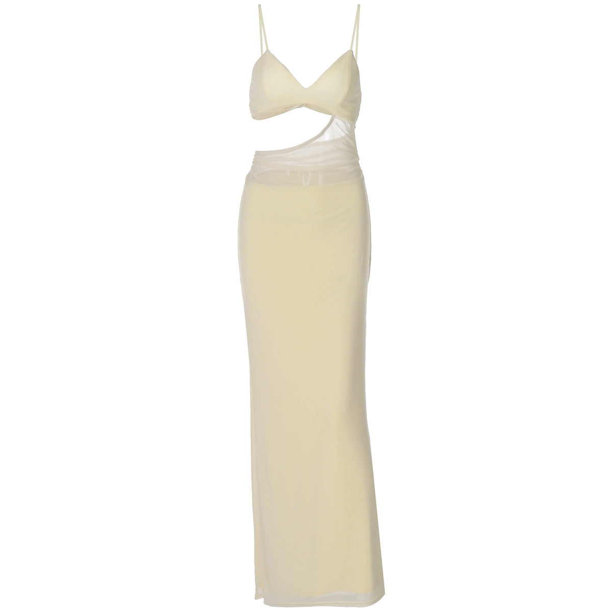 Women's Solid Color Camisole Midriff Outfit Fake Dresses