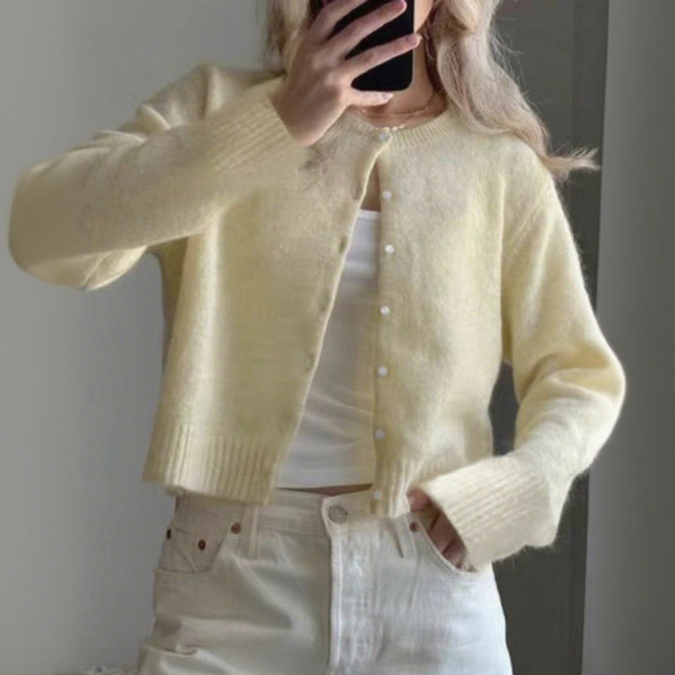 Women's Casual Simple Solid Color Long Sleeve Women's Sweater