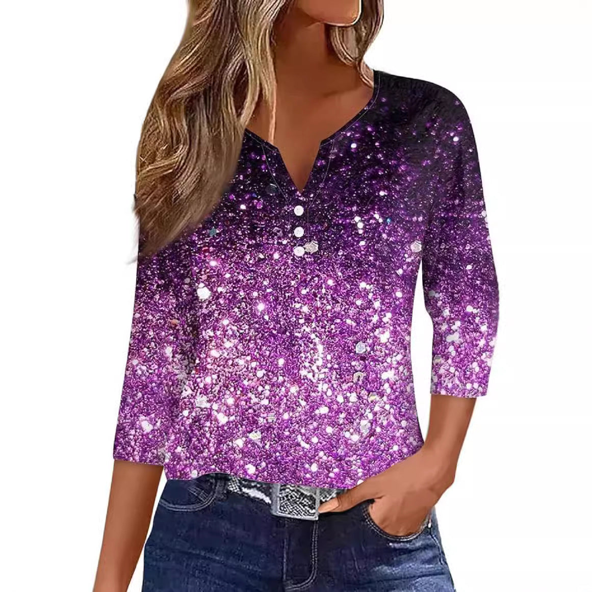 Women's New T-shirt Printed Short-sleeved Source Blouses