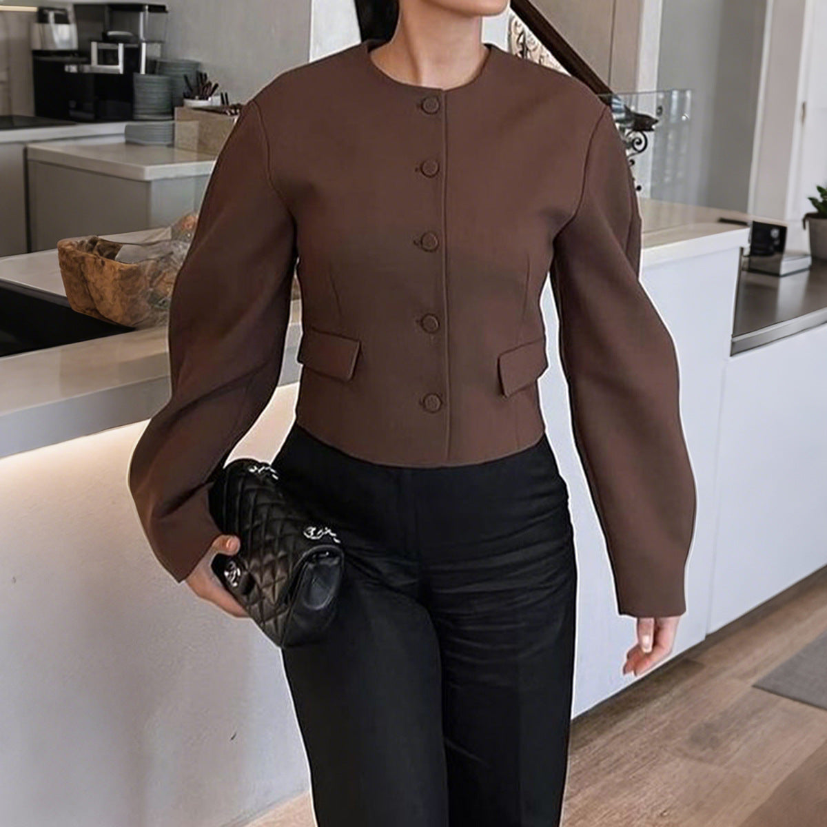 Women's Casual Vacation Solid Color Long Sleeve Coats