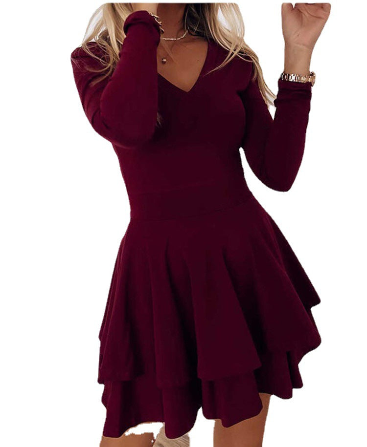 Women's Casual Dress Temperament Commute Cake Dresses