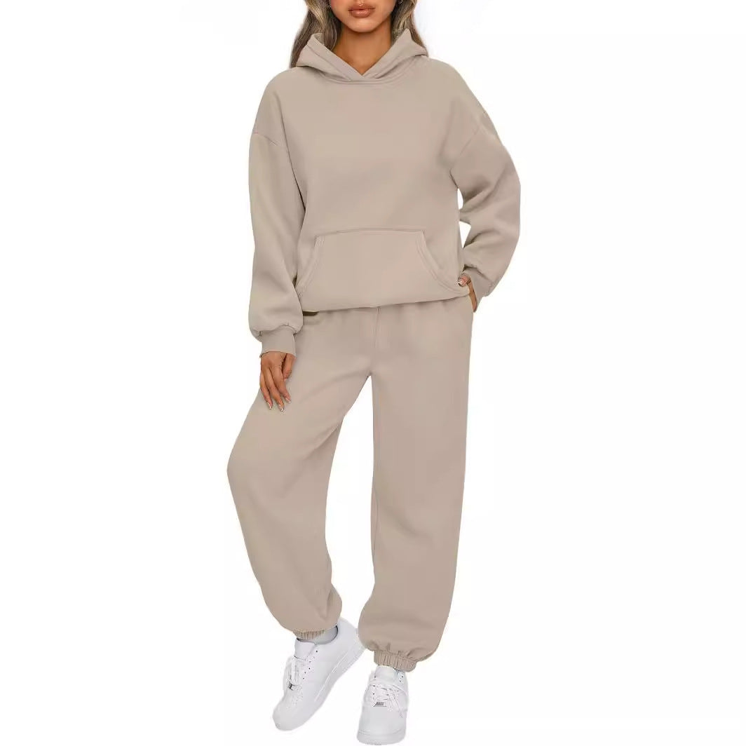 Versatile Elegant Women's Version Hooded Sport Fashion Casual Suit