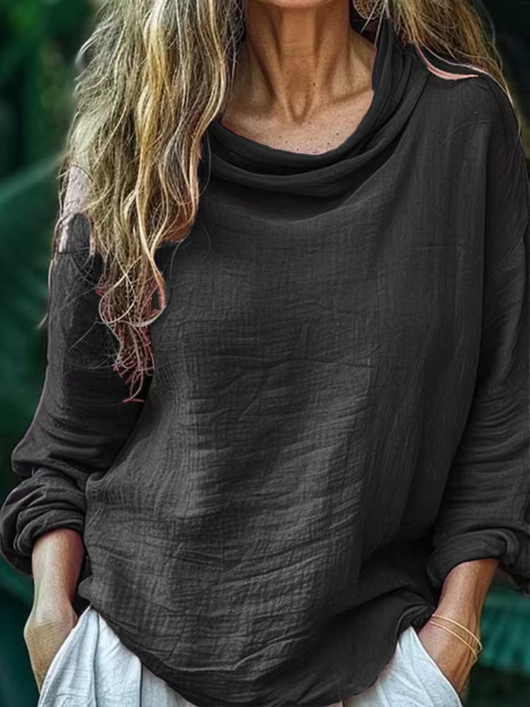 Women's Spring Casual Loose Stylish Long Sleeves Blouses