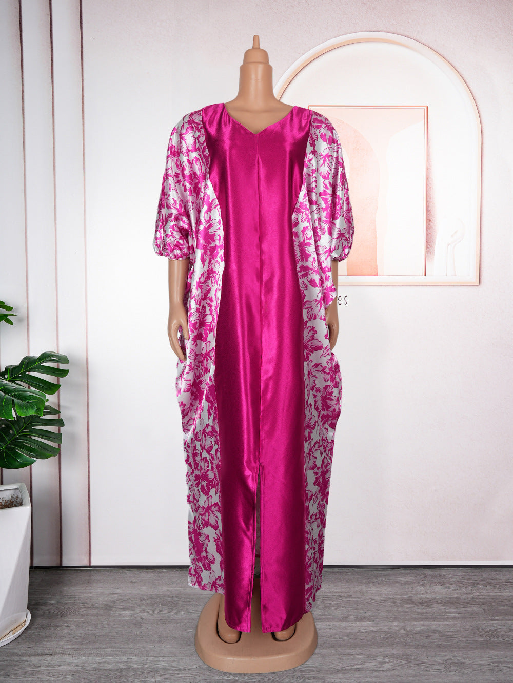 Women's Ethnic Style Robe African Printing Color Dresses