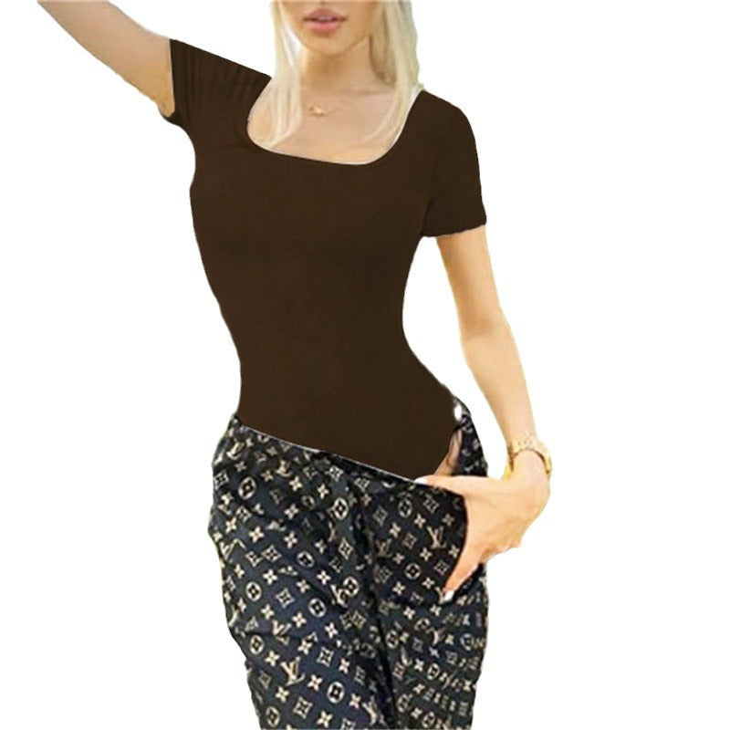 Women's Sleeve Slim Fit Solid Color Jumpsuits