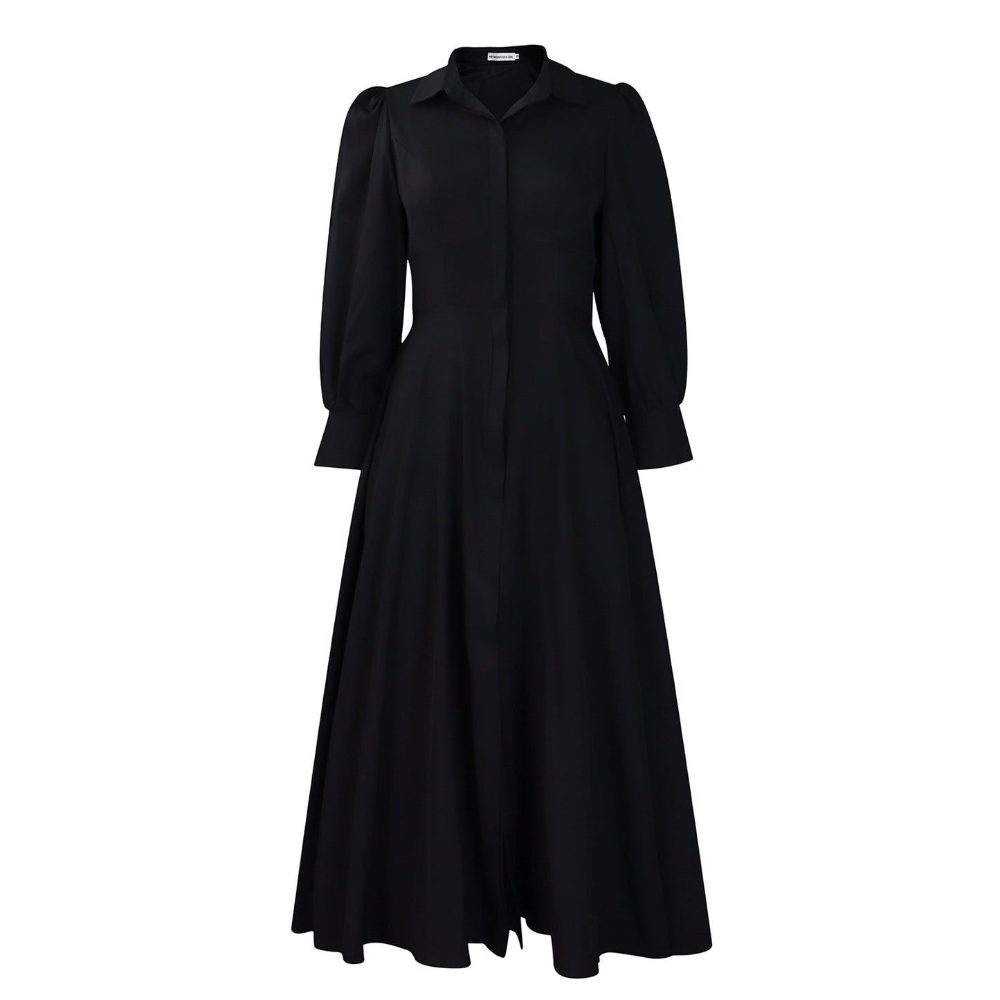 Women's Long Sleeve Big Hem Shirt Dress Fashionable Dresses