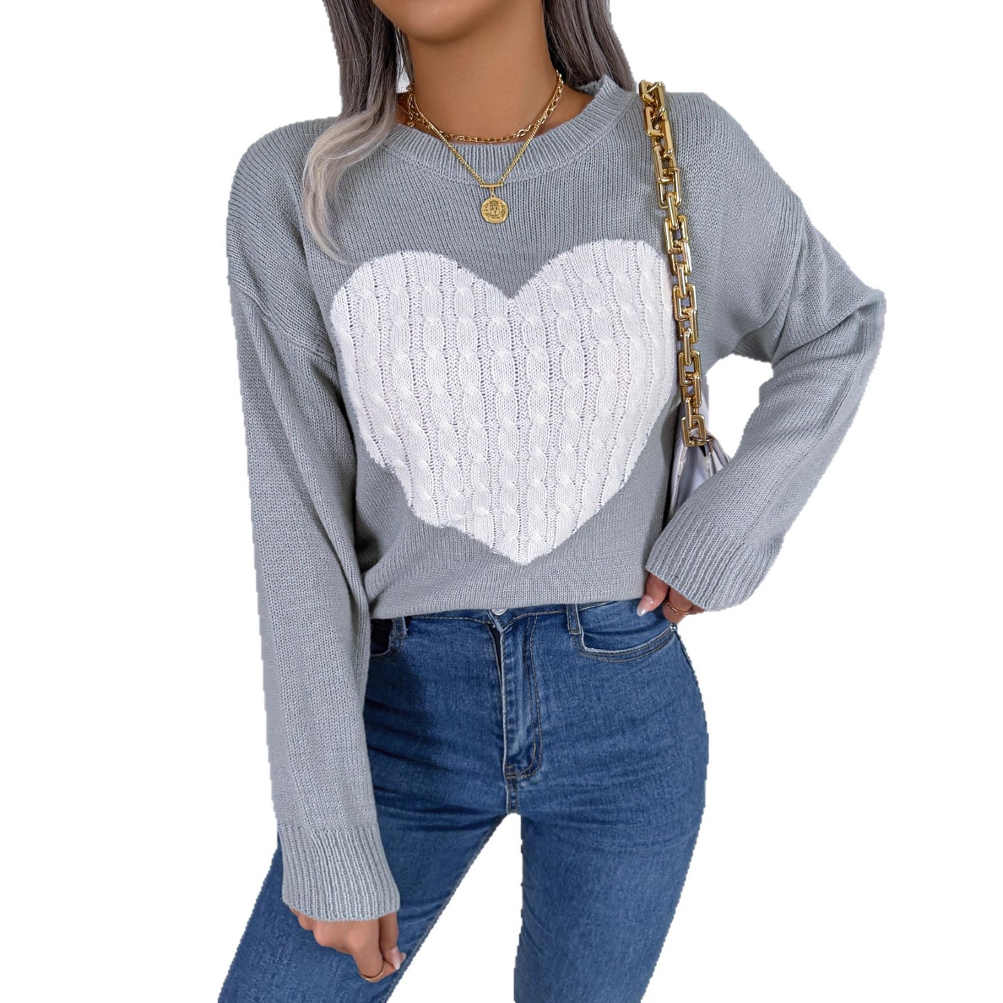 Women's Love Long Sleeve Pullover For Valentine's Sweater