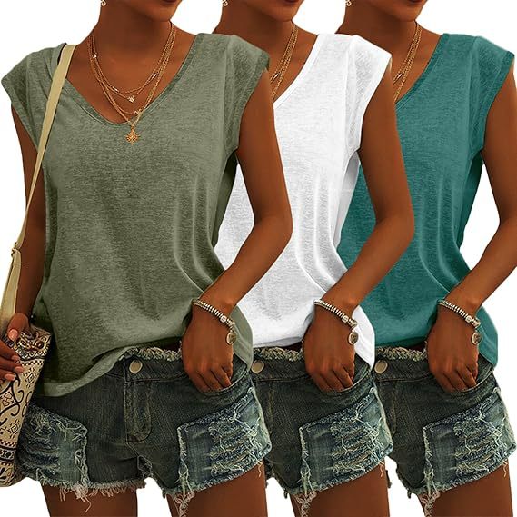 Women's Simple Solid Color Cover Sleeve Loose Blouses