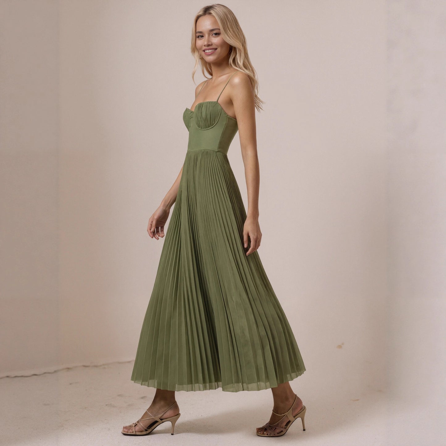 Women's Bridesmaid Gown Backless Deep V Sexy Dresses