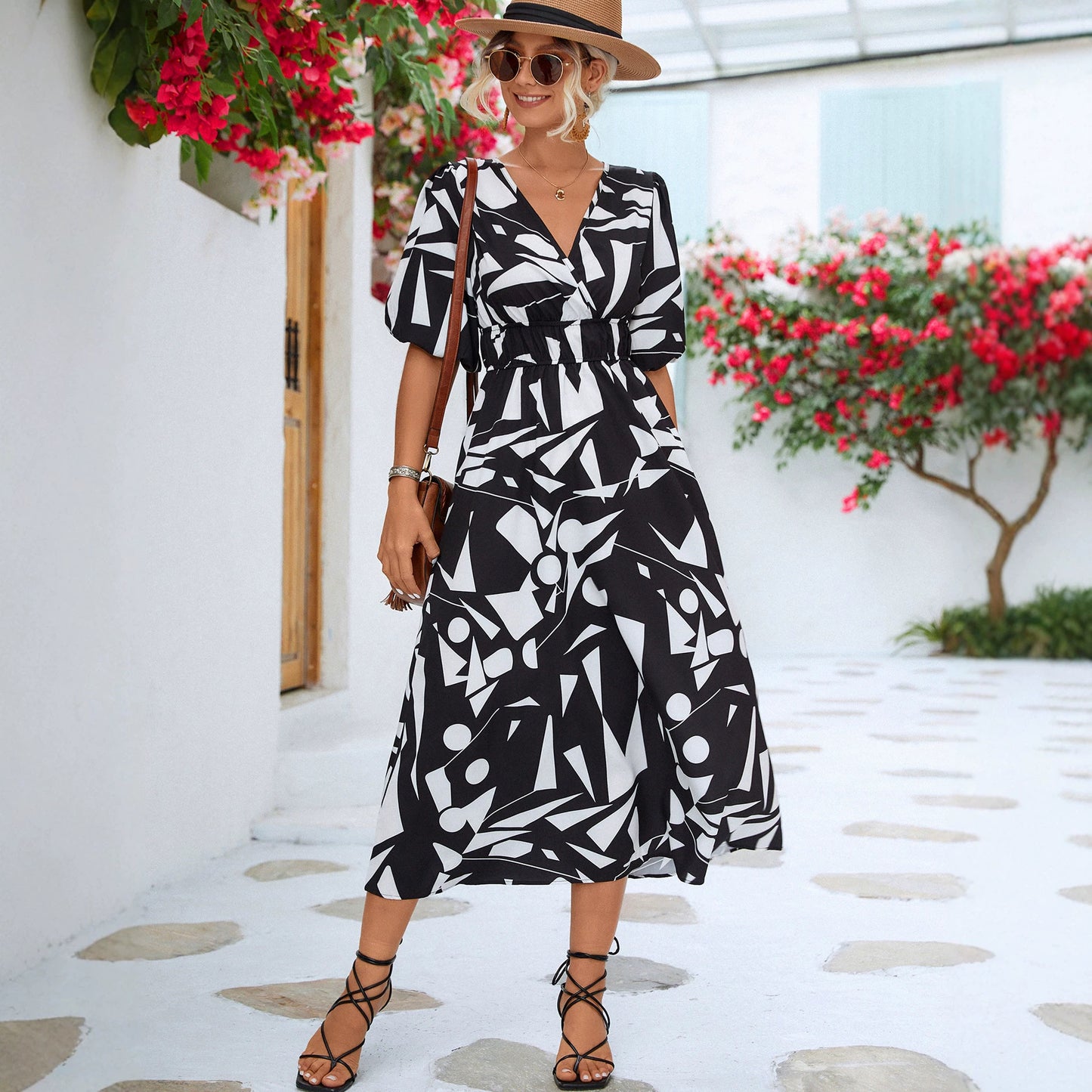 Pretty Fashion Innovative Women's Puff Sleeve Dress