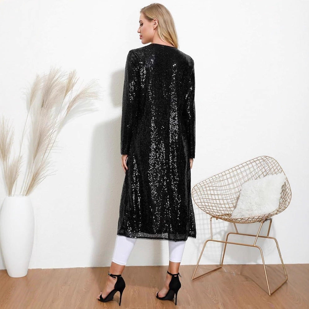 Loose Fashionable Sier Temperament Pure Desire Coats