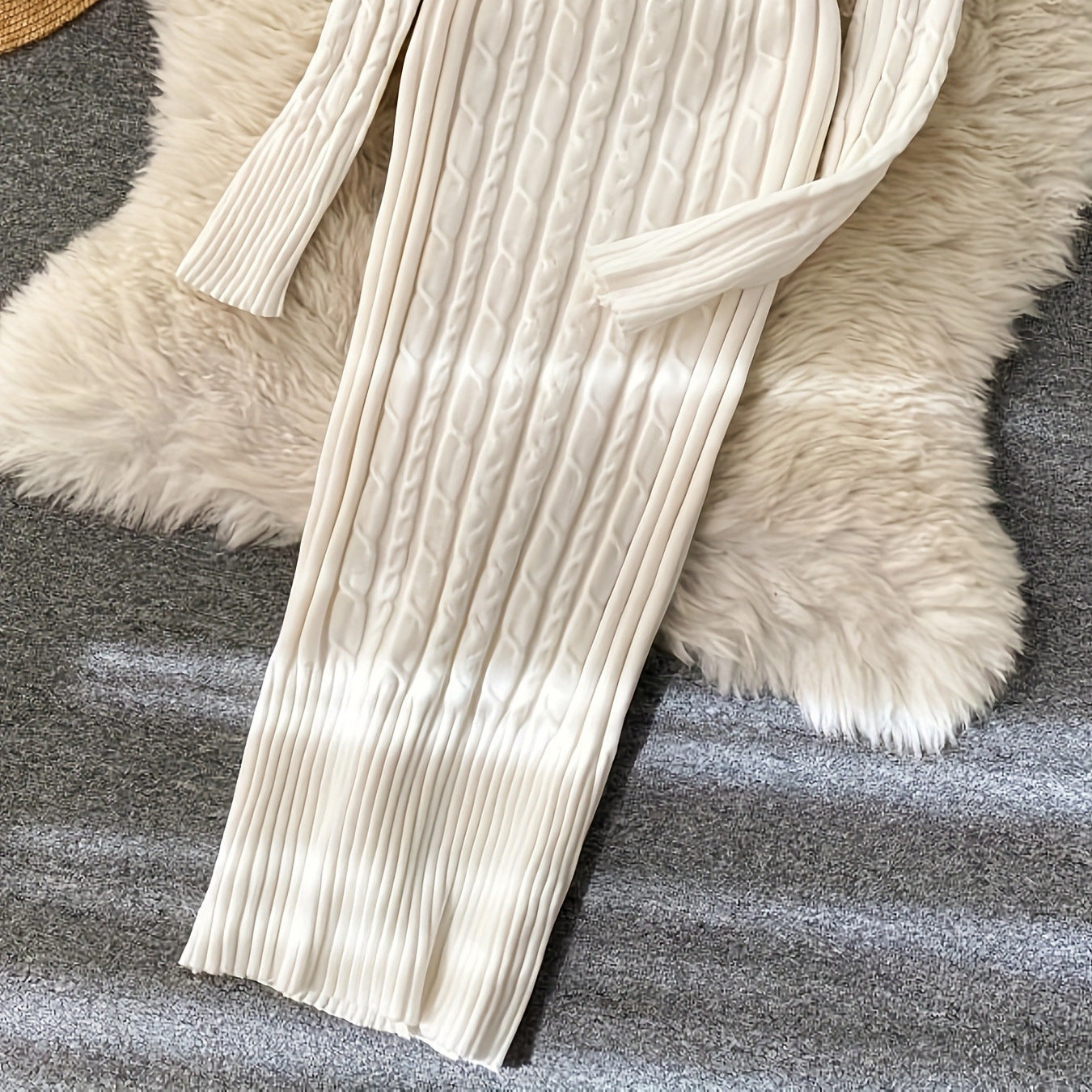 Women's Winter Turtleneck Twist Long-sleeved Warm Inner Skirts