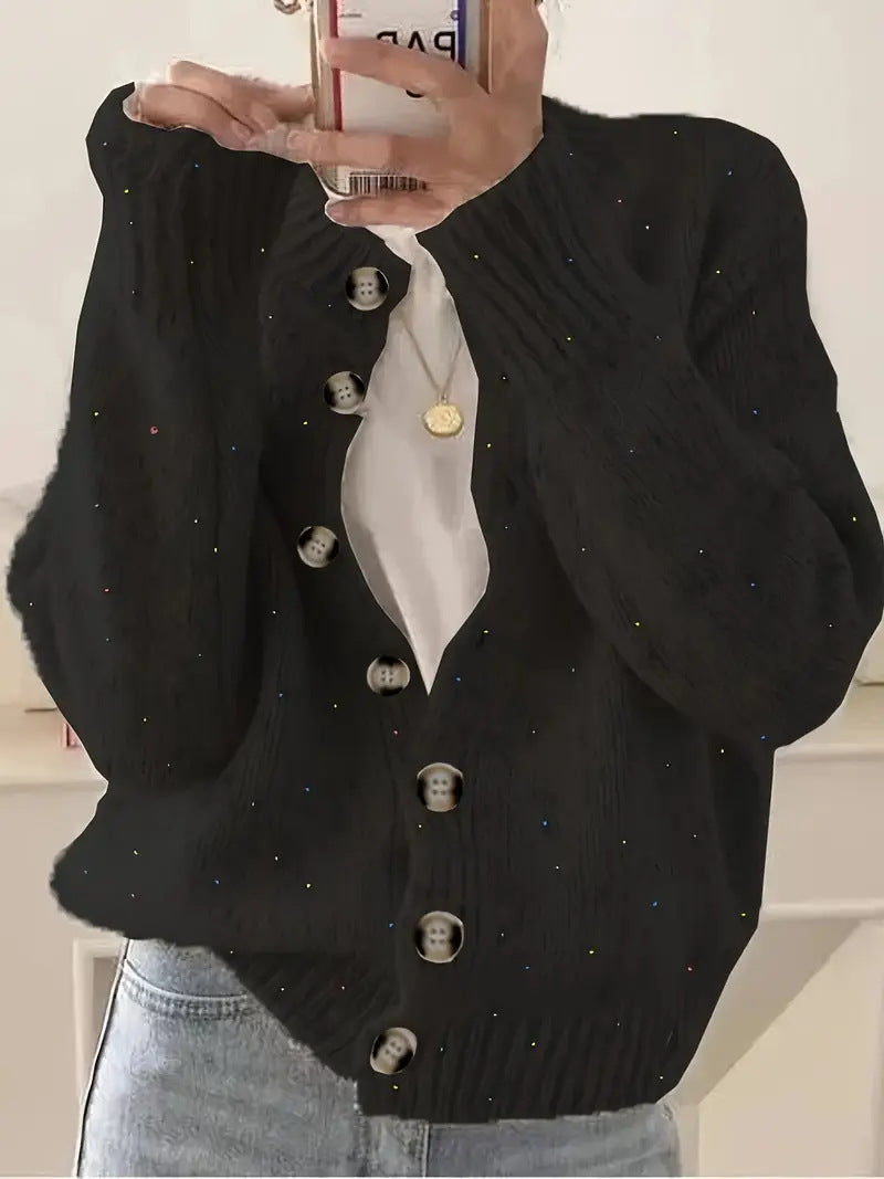 Women's Atmosphere Mixed Color Dots Gentle Simple Sweater