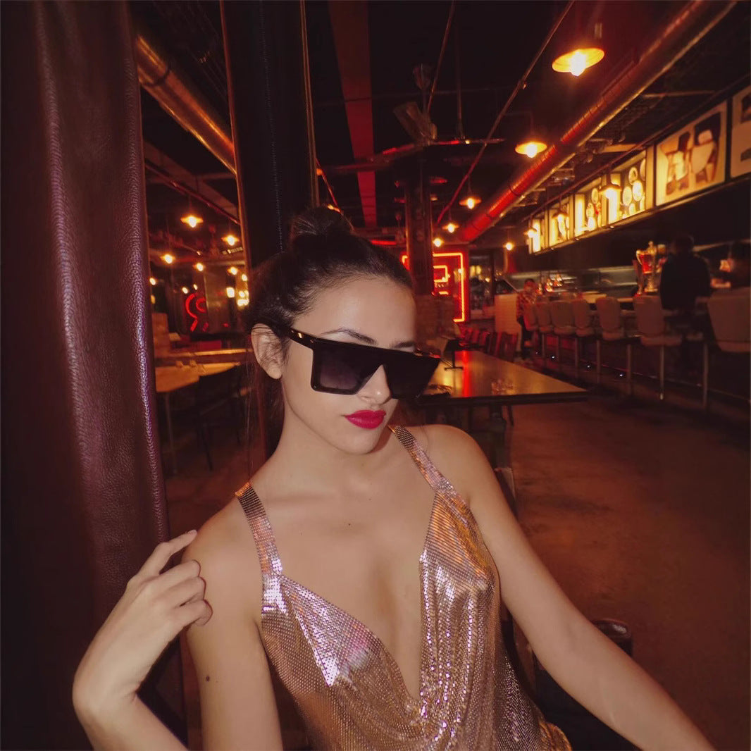 Backless Metal Strap Dress Nightclub Sexy Dresses