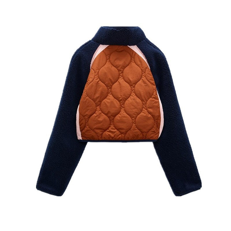 Women's Unique Graceful Pretty Fleece Stitching Coats
