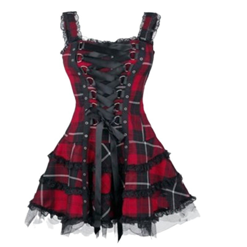 Fashion Trend Sexy Suspenders Night Bar Dance High Dress
