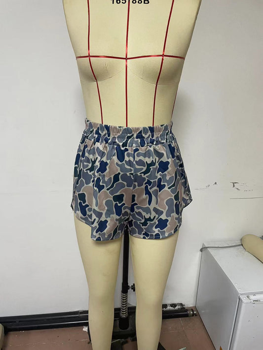 Women's Creative Popular Elastic Digital Printing Shorts