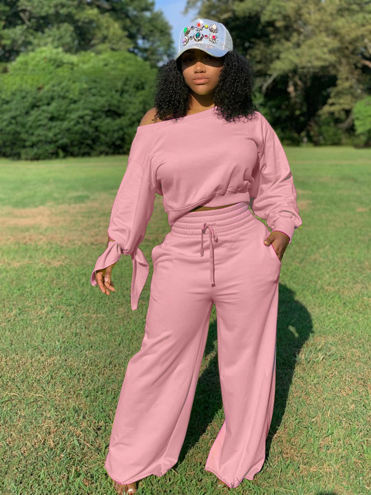 Sexy Casual Fashion Solid Color Round Suits