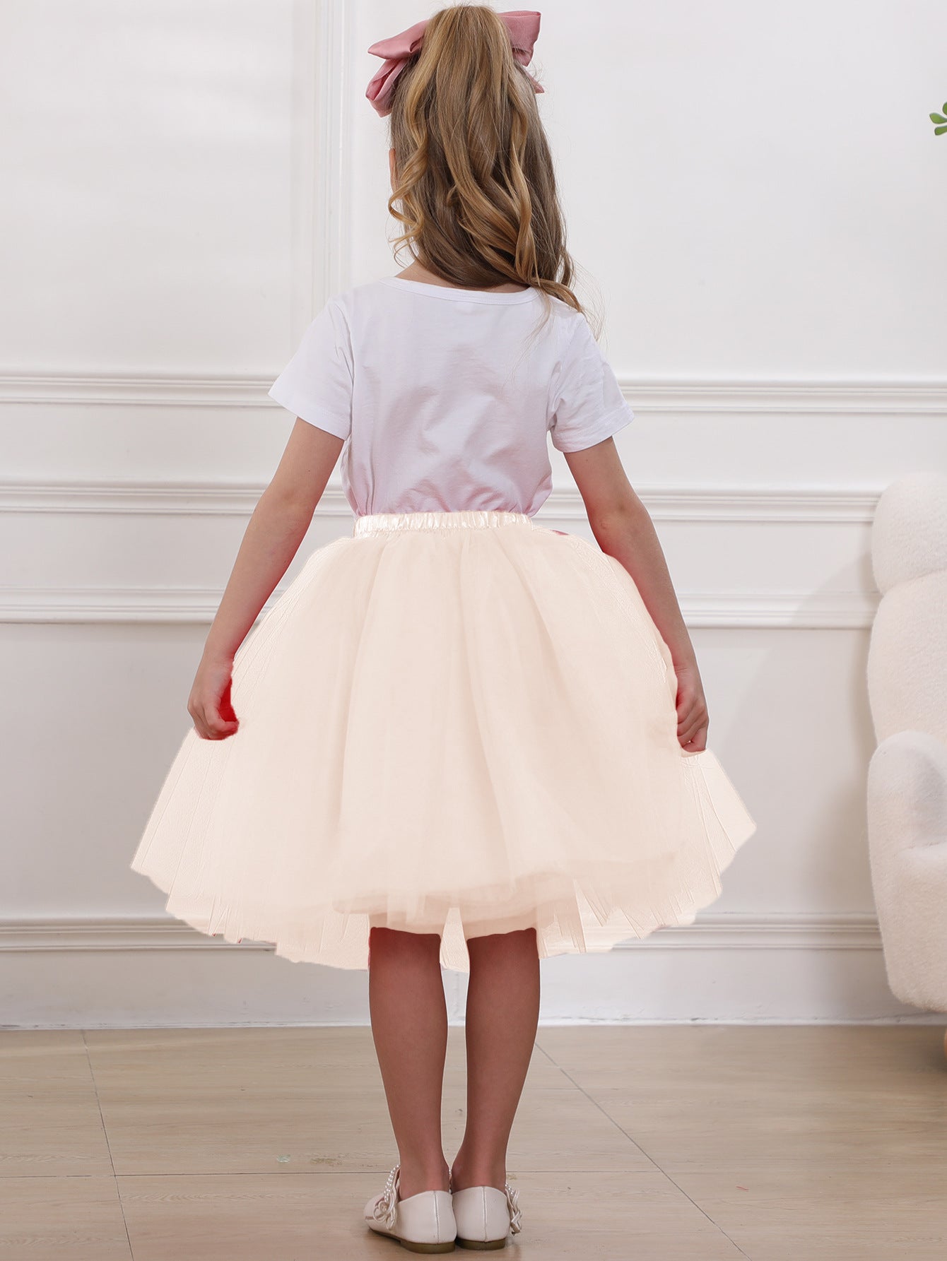 Women's & Children's & Tulle Pettiskirt Flower Dress Skirts