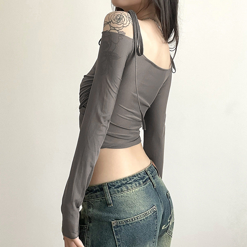 Women's Summer Solid Color Slim Fit Street Fashion Long Blouses