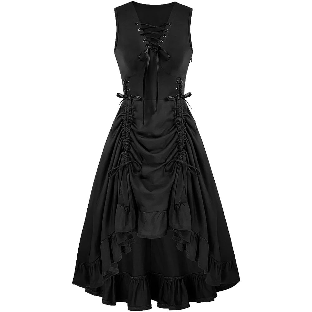 Women's Victorian Dress Renaissance Large High Waist Dresses