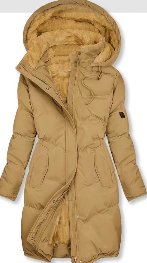 Women's With Cashmere Fur Collar Pockets Coats