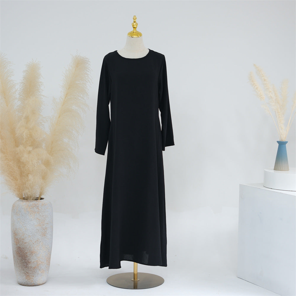 Casual Daily Solid Color Puff Sleeve Dresses