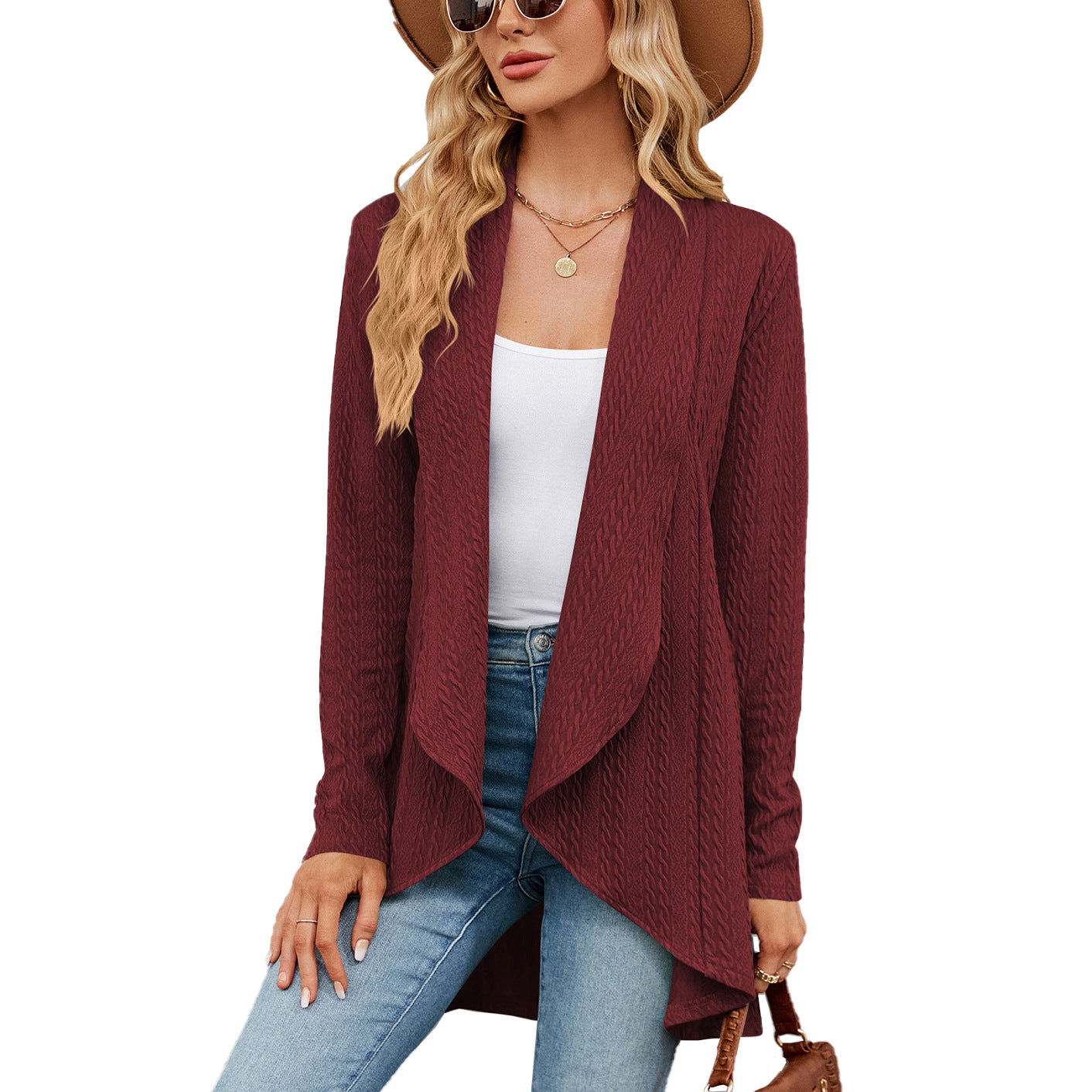 Women's Long Sleeve Solid Color Loose Knitting Women's Sweater
