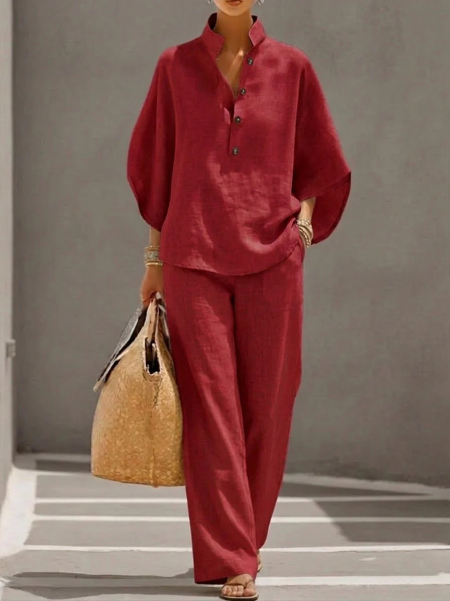 Pretty Women's Cotton Linen Shirt Urban Suits