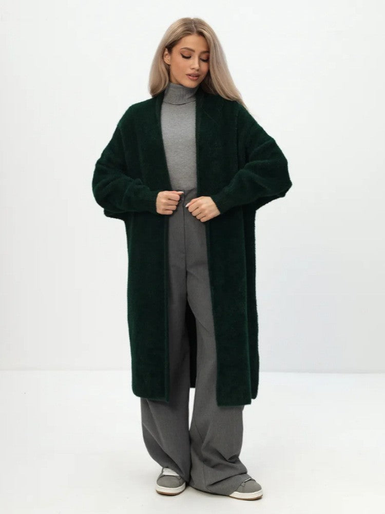 Women's Imitation Mink White Loose Plush Fluffy Women's Sweater