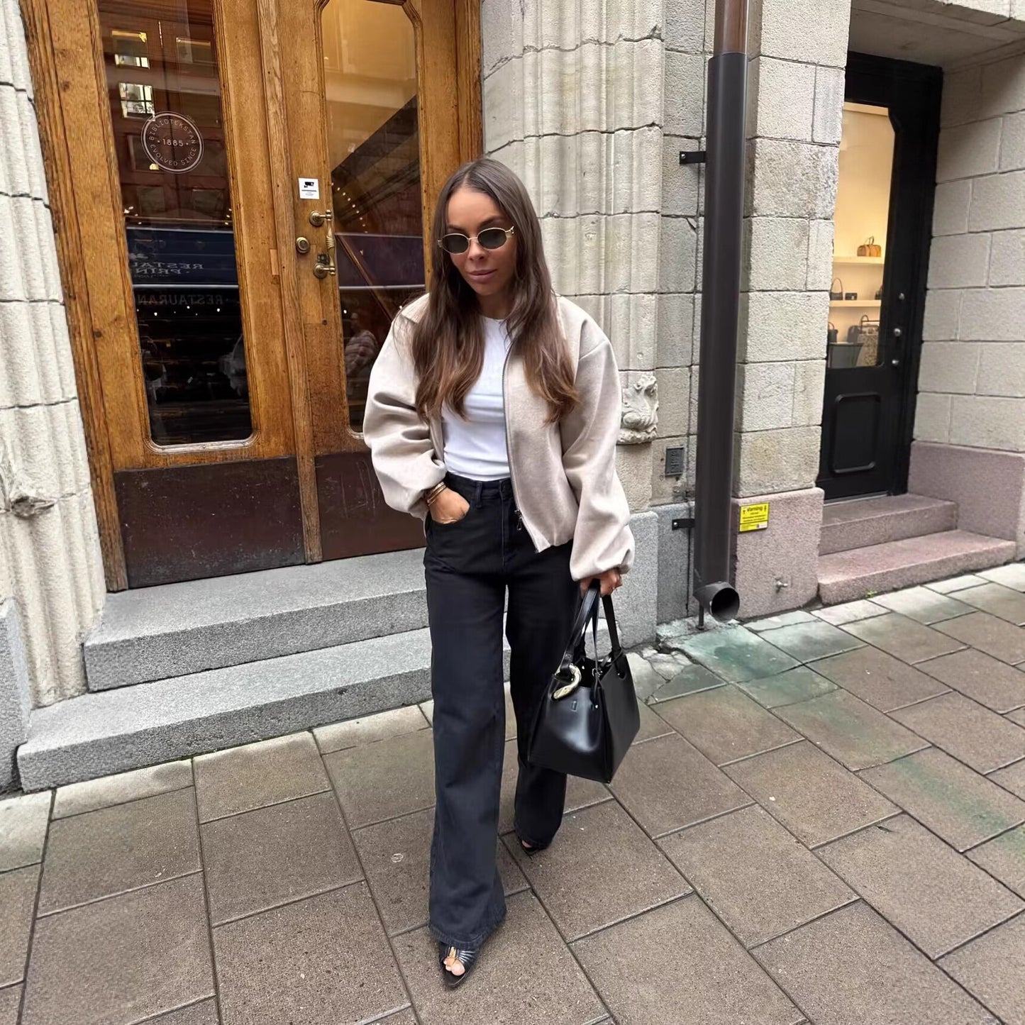 Women's Durable Street Fashion Puffy Zipper Jackets