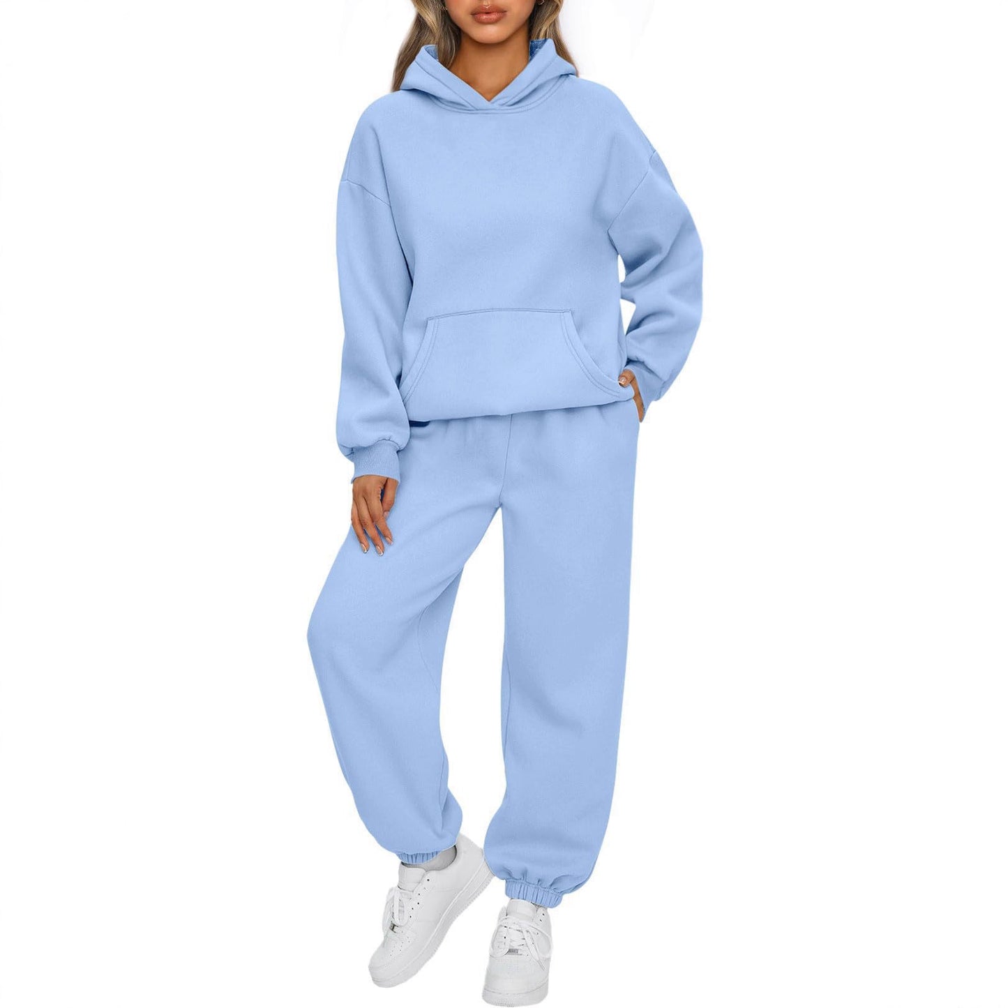 Versatile Elegant Women's Version Hooded Sport Fashion Casual Suit