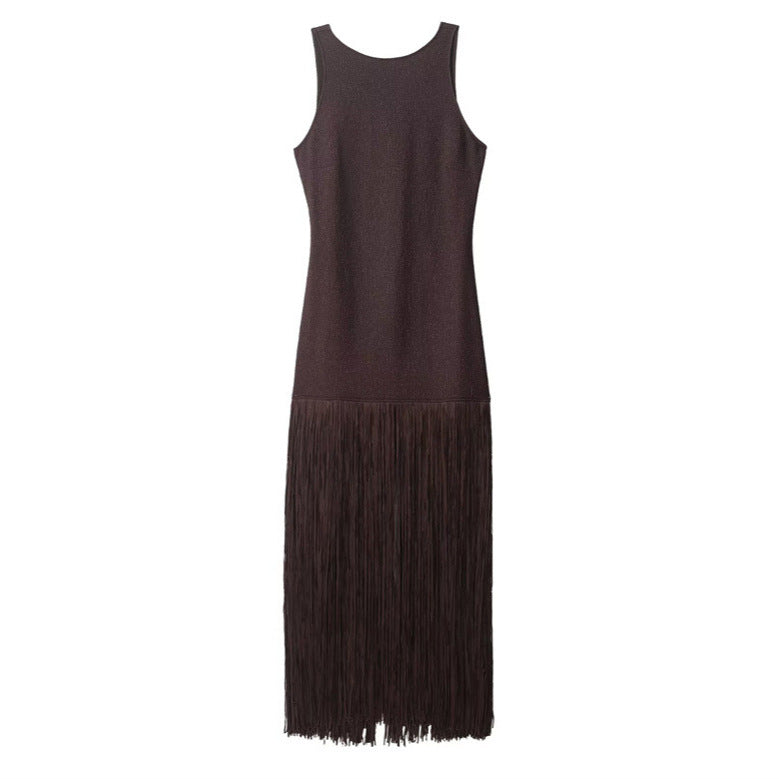 Women's Autumn Fashion Sexy Hot Tassel Dress Dresses