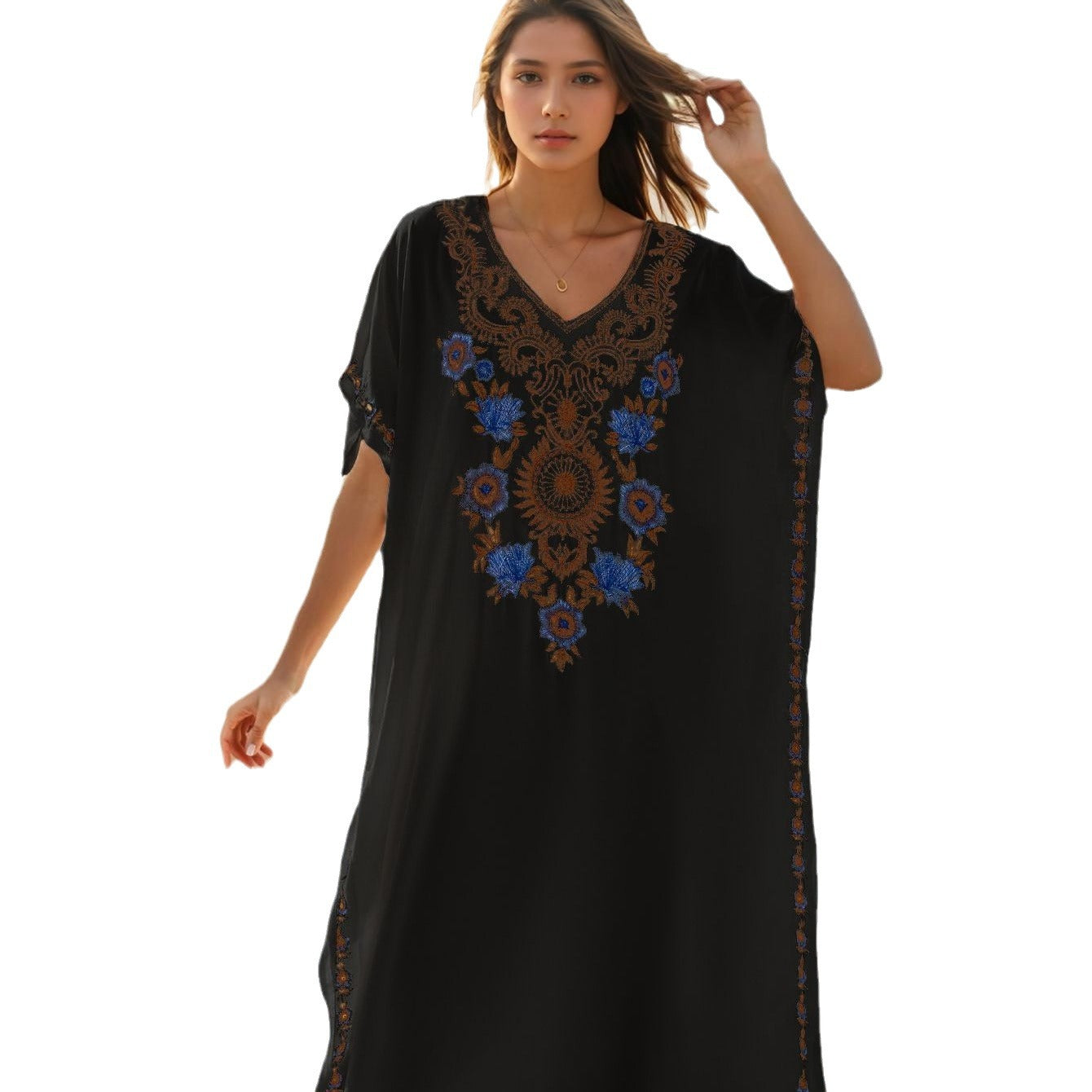 Beach Cover-up Seaside Swimwear Outer Dress Blouses