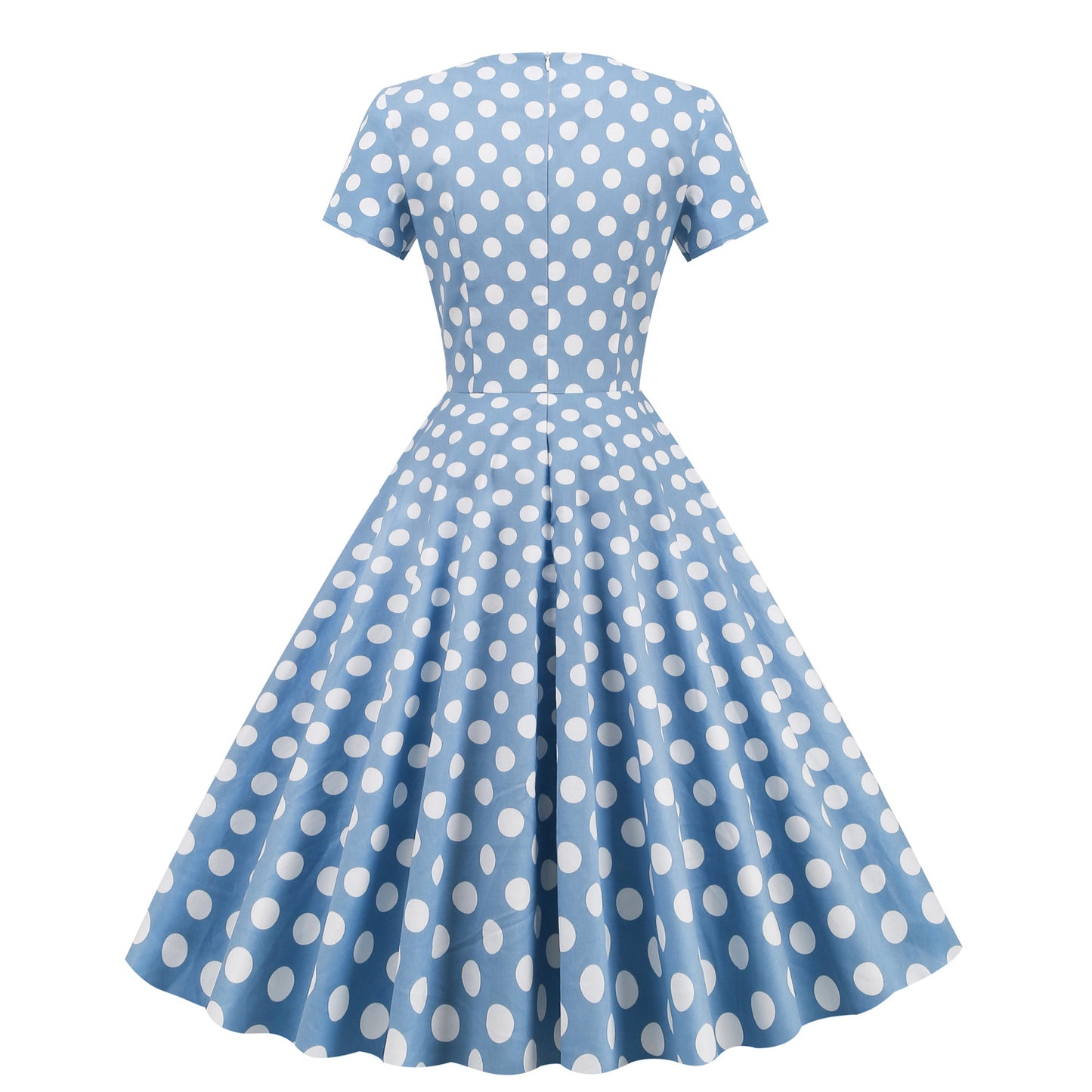 Women's Collar Polka Dot Elegant Picnic Swing Dresses