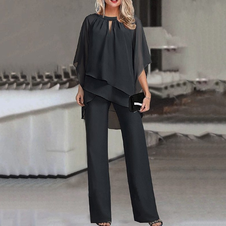 Women's Fashion Solid Color Loose Casual Irregular Suits